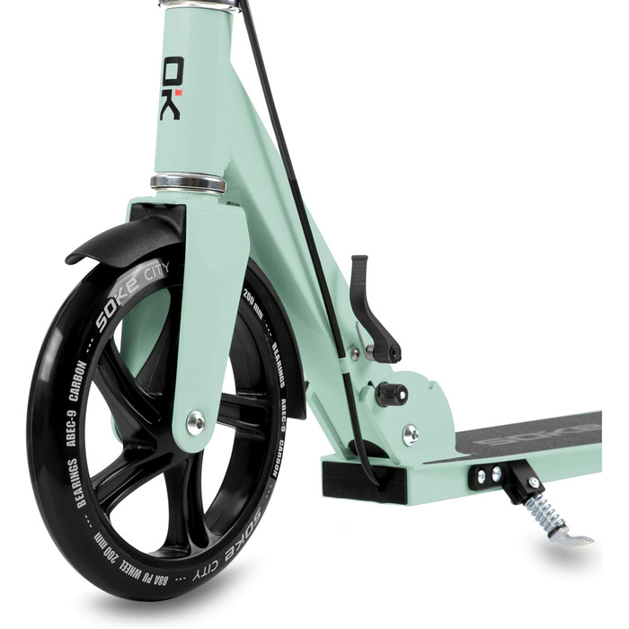 Міський самокат SOKE Cityroller, зелений, для дорослих та дітей