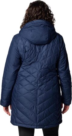 Жіноча зимова куртка-пальто Columbia First Generation Heavenly Long з капюшоном, темно-синя (Collegiate Navy), розмір XL