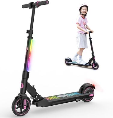 Електросамокат EVERCROSS EV06C для дітей 6-12 років, 6,5'' складний, до 15 км/год, 8 км, LED-дисплей, підсвітка, легкий електроскутер