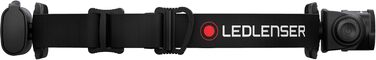 Ліхтар налобний Ledlenser H5 Core LED, 350 люмен, водонепроникний IP67, регульований, поворотний, з плавним регулюванням яскравості, 2xAA батарейки, дальність освітлення 160м, з батарейками