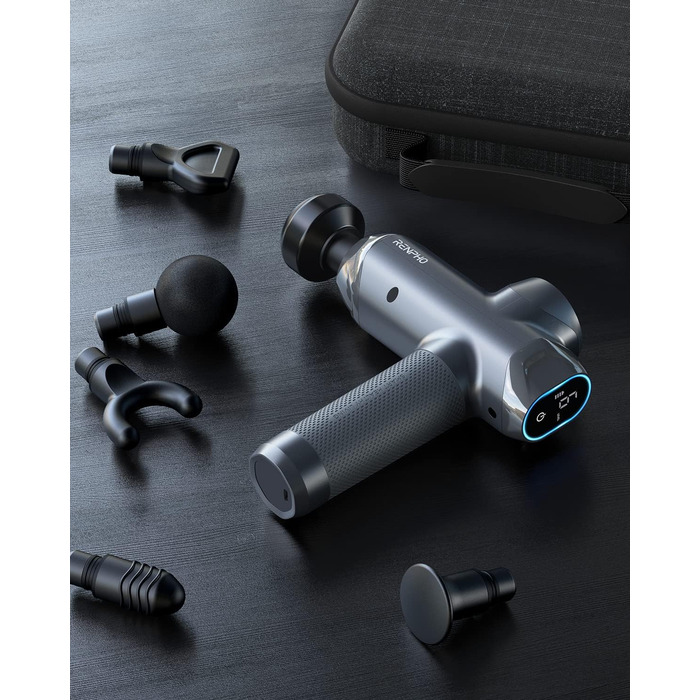 Масажер RENPHO R3 Power: потужний масаж з LED-екраном та 6 насадками для спини, подарунок для чоловіків