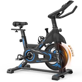 Кітопа: Розумний велотренажер з Bluetooth, LCD-монітором та регульованим опором. Макс. вага користувача: 150 кг, колір - блакитний