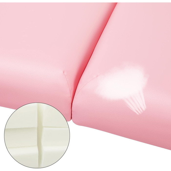 Масажне ліжко Yaheetech з 2 зонами, регульоване по висоті, з підголівником та підлокітниками, 213 x 82 x 85,5 см, до 250 кг