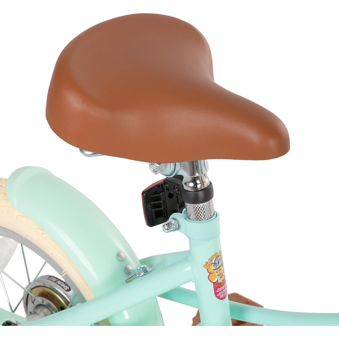 Дитяче велосипед Stitch з кошиком, 50.8 см, з підніжкою, 3-11 років (зелений, 35.6 см зі стабілізаторами)
