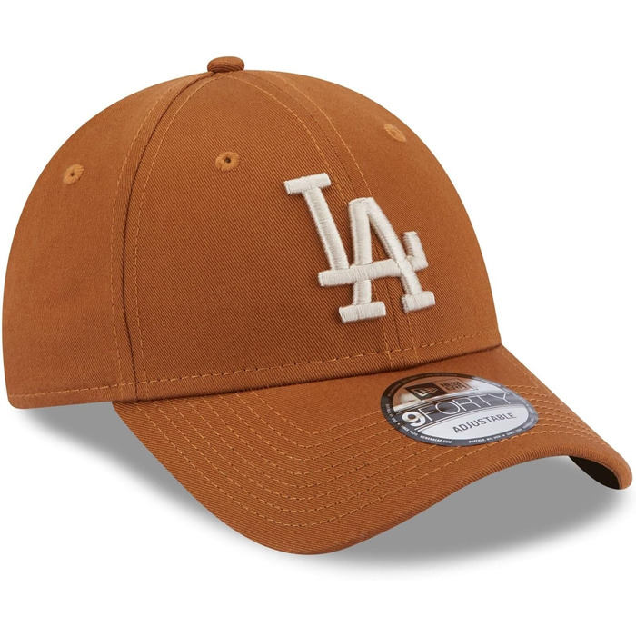 Кепка New Era Los Angeles Dodgers MLB League Essential Brown 9Forty Adjustable, Розмір універсальний