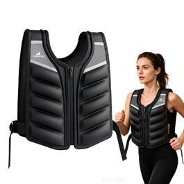 Утяжелитель RHINOSPORT 4.5 кг, 6.8 кг, 9.1 кг унісекс – Преміум жилет для фітнесу з світловідбиваючими смугами та кишенею для рук, для силових тренувань, схуднення, дому/залу
