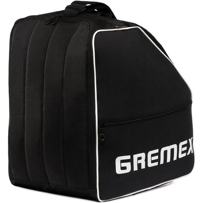 Чохол для лижних черевиків з відділенням для шолома - Водонепроникний рюкзак для лижних черевиків та шолома. Міцний, з титановими швами. Зручний для транспортування, подорожей та захисту спорядження (Чорний)