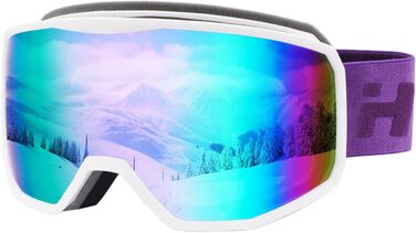 Скі-маска Hioutdoor для сноуборду та гірськолижного спорту: подвійне скло, захист від запотівання, 100% UV-захист, унісекс, сумісна з шоломом, для зимових видів спорту