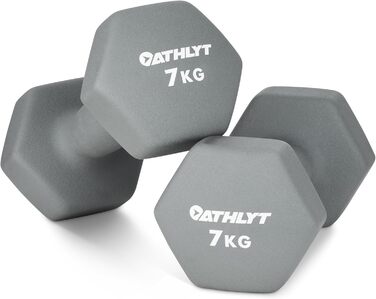 Гантелі Athlyt 2 x 1 кг неопренові для фітнесу