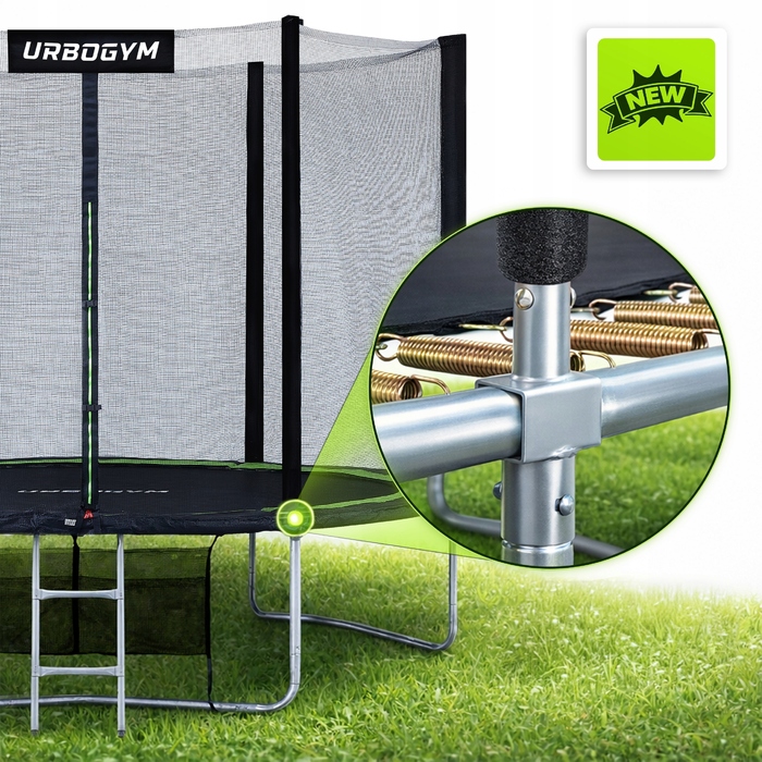 Батут із захисною сіткою Urbogym 435 см FT 14 (427-435 см)