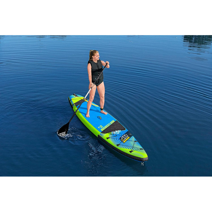 Надувна SUP-дошка Bestway Hydro-Force Touring Aqua Excursion 381×79×15 см, комплект для серфінгу