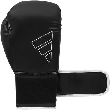 Боксерські рукавички adidas Hybrid 80 16oz для боксу, MMA, кікбоксингу, тренувань, чорні/білі, унісекс