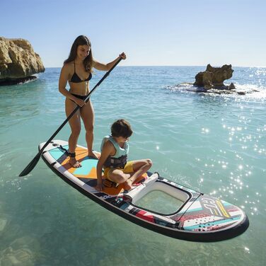 Надувний SUP Bestway Hydro-Force Breeze Panorama: комплект з насосом, сумкою та вікном, різні розміри