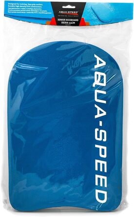Дошка для плавання Aqua Speed для дорослих, жорстка підкладка для тренувань та відпрацювання ударів ногами, 44 x 28,5 x 3,5 см