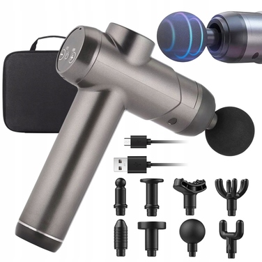 Перкусійний масажер Massage Gun — потужний пістолет для масажу спини, тіла, шиї та стоп