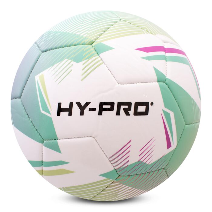 Футбольний м'яч Hy-Pro №5 з ПВХ покриттям для тренувань та ігор (Chevron Green)