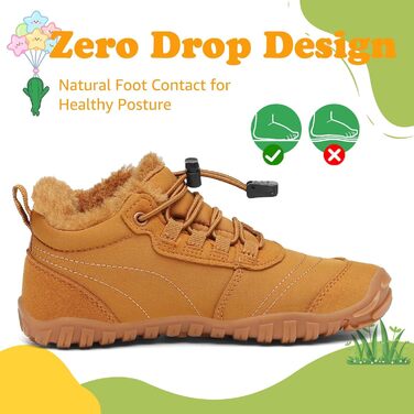 Дитячі зимові шкарпетки-черевики Saguaro, теплі, з підкладкою, для прогулянок, розмір 26-36, коричневі