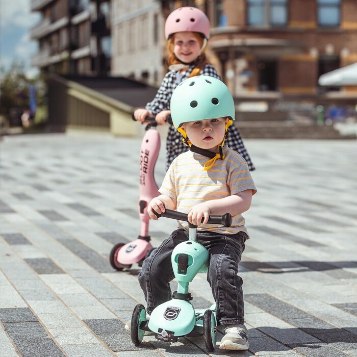 Highway Kick 1 Scoot & Ride - двосторонній беговел-каталок з сидінням (зелений)