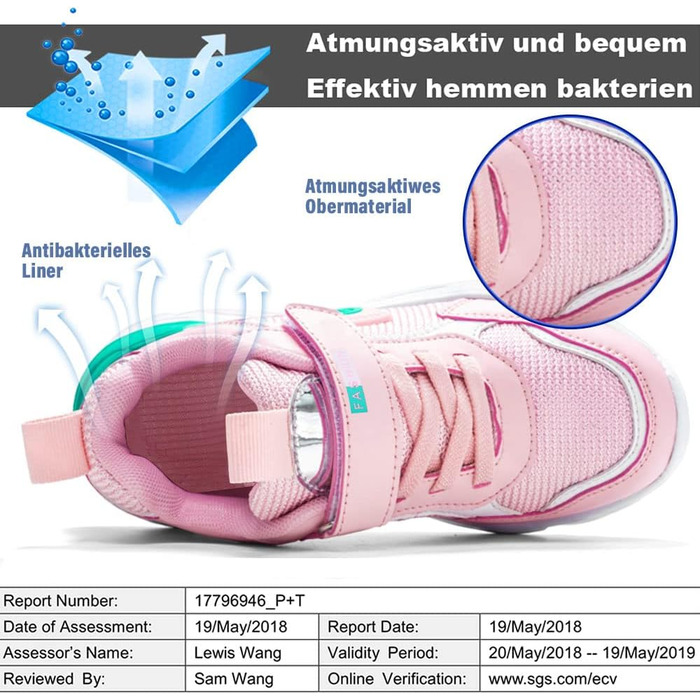 Дитячі кросівки Kinder: спортивні, легкі, дихаючі, для бігу та активного відпочинку. Унісекс, рожевий (29 EU)