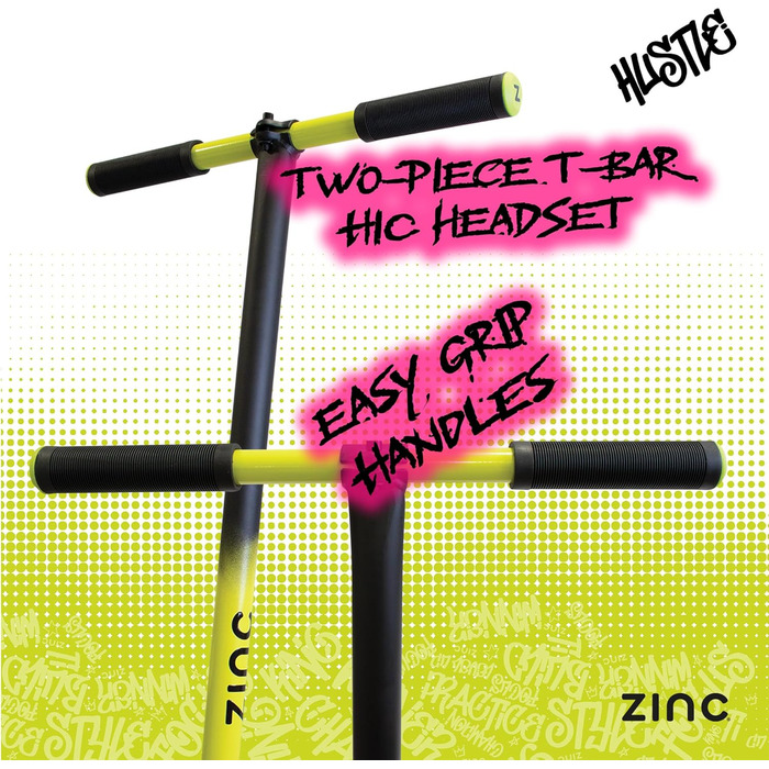 Дитячий трюковий ролер Hustle: легкий, з професійним кермом, підшипниками ABEC та колесами 100 мм