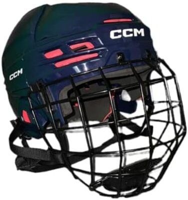 Хокейний шолом CCM Tacks 70 Combo, синій, розмір L, для дорослих