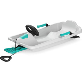 Дитячі санки Skipper з кермом, пластикові, з гальмами SoftGrip, для дітей від 3 років, білі