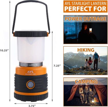Ліхтар кемпінговий AYL LED 1800 LM з Power Bank 4400 mAh - 4 режими, водонепроникний IP44, для походу та надзвичайних ситуацій