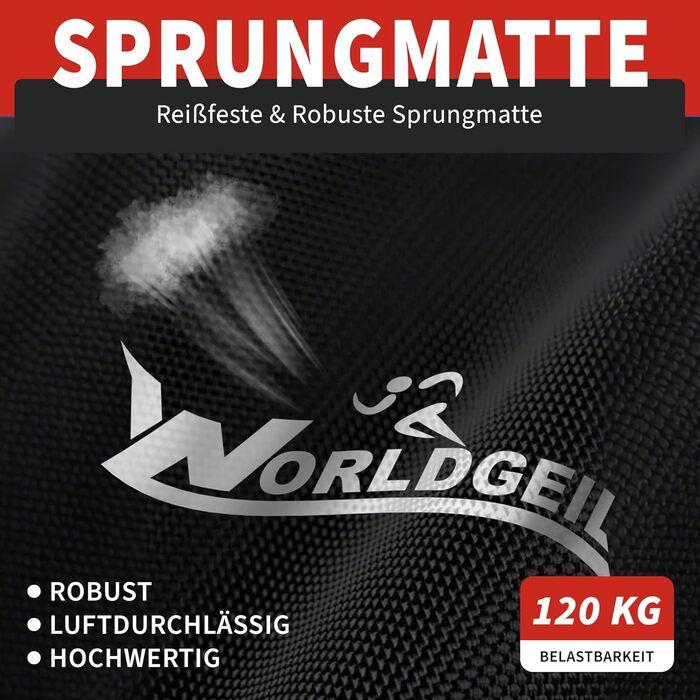 Складаний фітнес-батут для дому з регульованою ручкою, навантаження до 150 кг, Ø 86.5 см, для дорослих та дітей (Colorful)