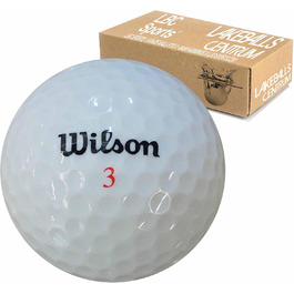 Преміальні гольф-м'ячі Wilson Mix 50 шт, AAAAA, білі, як нові (Lakeballs)
