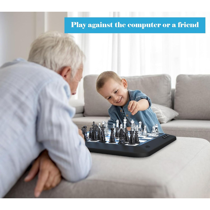 Електронна шахівниця P6 Smart Chess Board з LED, магнітне шахове комп'ютерне поле для дітей і дорослих