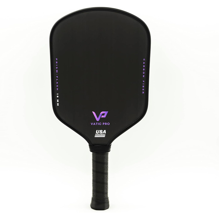 Ракетка для настільного тенісу Vatic Pro Prism з вуглецевим волокном, 16 мм, м'які стінки з інжекційним пінополіуретаном, включає захист для ручки (Flash)