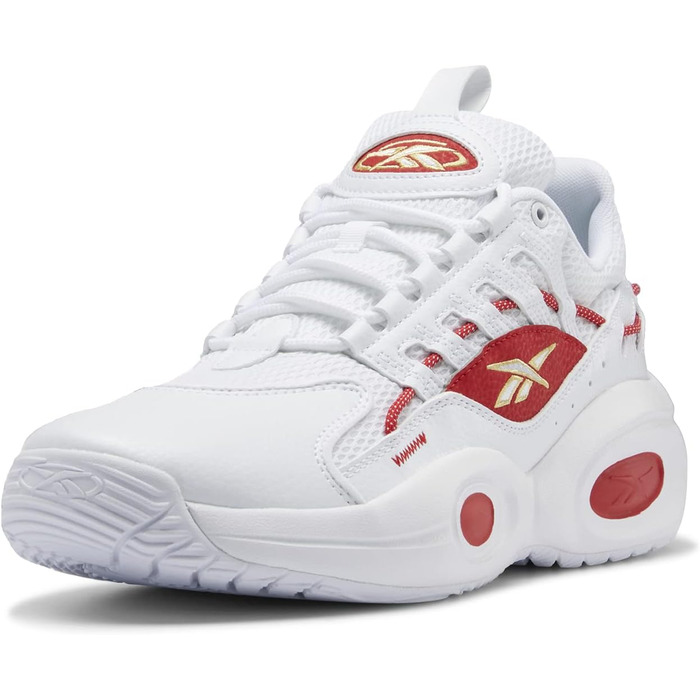 Баскетбольне взуття Reebok Unisex Lösung Mitte, 36 EU, білий, Vector Blue, Matte Gold