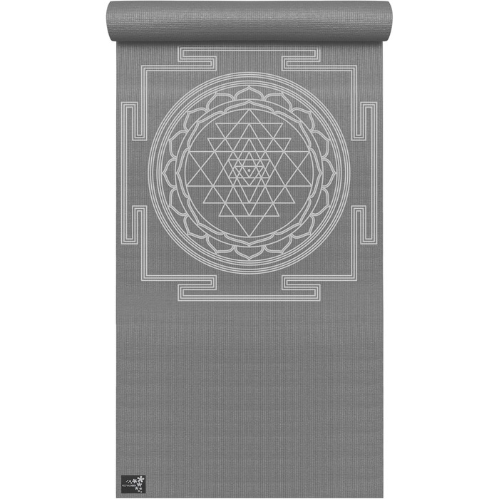 Килимок для йоги Yogistar Yogimat Basic Sri Yantra графітовий