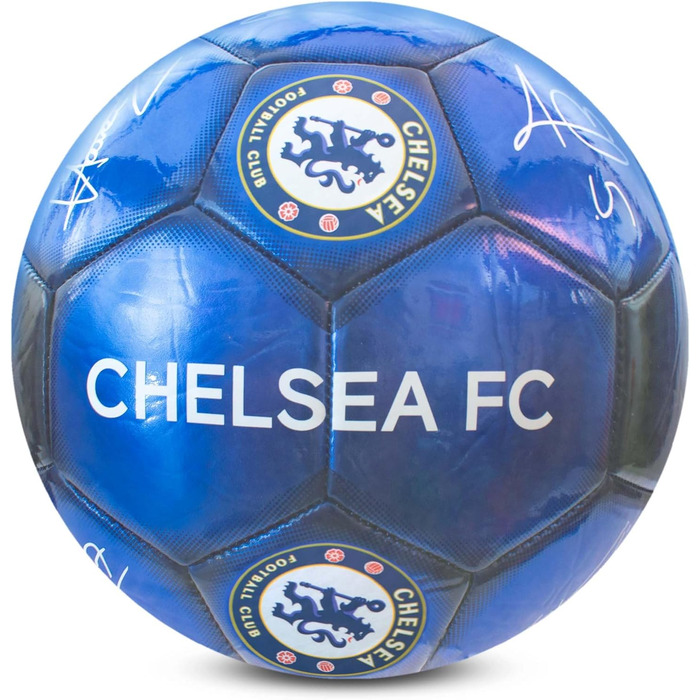 Офіційний футбольний м'яч Chelsea FC Hy-Pro, металевий, розмір 5, для тренувань та матчів, колекційний, для дітей і дорослих