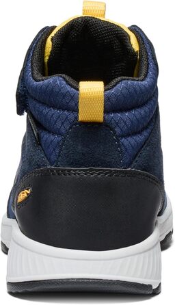KEEN Skua Mid Waterproof - дитячі водонепроникні черевики для хайкінгу (25/26 EU, Navy/Yellow)