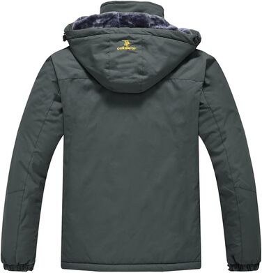Чоловіча куртка YSENTO: зимова, софтшеллова, водонепроникна, тепла, з капюшоном, сіра