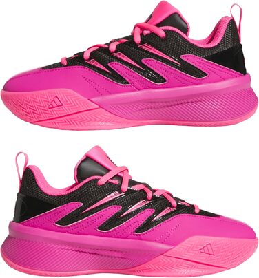 Кросівки баскетбольні adidas 3 Certified для дітей та жінок, розмір EU 22, кольори: Fuchsia, Core Black, Lucid Pink