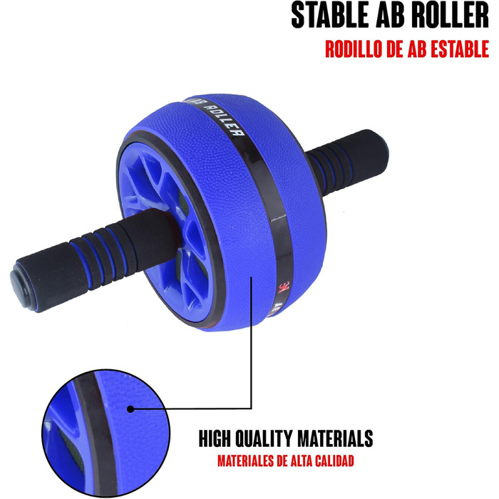 Набір для дому Calma Dragon 2 в 1: ролер для пресу та скакалка. Фітнес-тренажер для дому (блакитний)