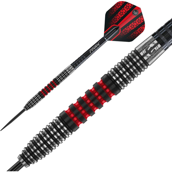Дартс WINMAU Joe Cullen Special Edition, 90% вольфрам, 21 г, сталевий наконечник, з оперенням і стрижнями