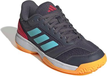 Дитячі кросівки Adidas Ligra 8 для залу (33 EU, Aurora Onix Flash Aqua Semi Lucid Red)