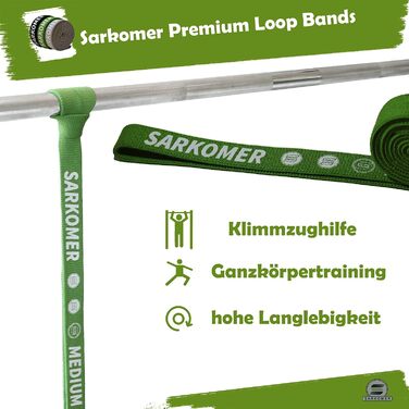 Набір фітнес-гумок Sarkomer Pilates 3 шт. з бавовни | Фітнес-гумки | Терапевтичні гумки для вправ | Гумки для підтягувань