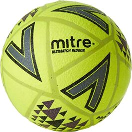 М'яч футзальний Mitre Ultimatch Hallenfußball 5, жовто-чорний - професійний для міні-футболу