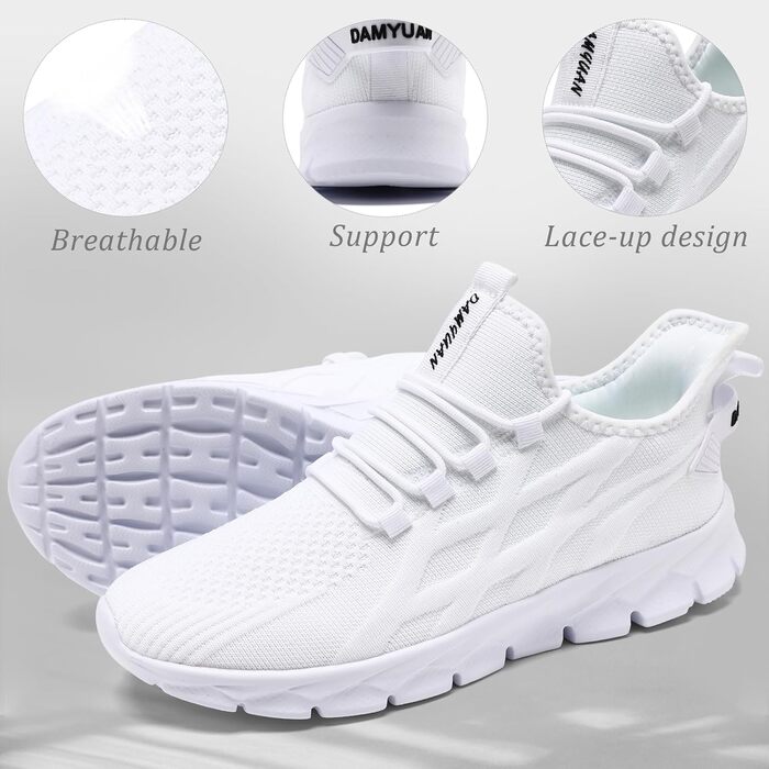 Жіночі кросівки ZGPWZWL: легкі літні кросівки для бігу та повсякденного носіння, розмір 39 EU, білі