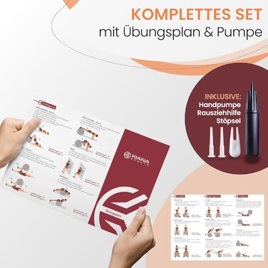 Гімнастичний м'яч KIANA SPORTS з масажними шипами, 4 розміри, протиковзкий, посилений, з насосом та інструкцією, для фітнесу й офісу