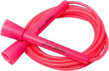 Стрибкове канат HONOR ATHLETICS - ідеальний для Double Unders, боксу, MMA. Регулюється до 3 метрів. Яскраво-рожевий.