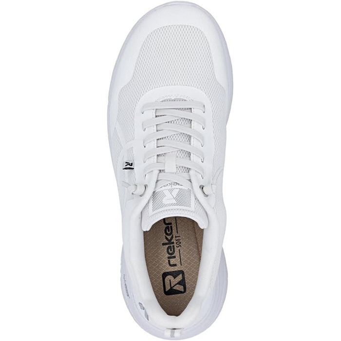 Жіночі білі кеди Rieker Low-Top M8551, низькі прогулянкові кросівки зі знімною устілкою, розмір 41 EU