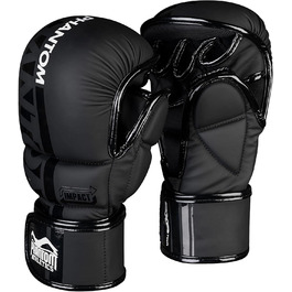 Рукавички боксерські Phantom Apex MMA | Професійні рукавички для спарингу, бою, боксу, фріфайту, чорні S/M