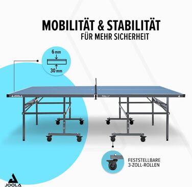 Стол для пінг-понгу JOOLA Rally Outdoor - професійний, розкладний, для вулиці, з сіткою