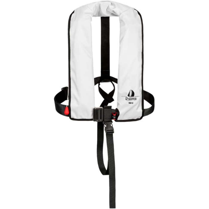 Набір з 2 рятувальних жилетів автоматичні 165N ISO з облямівкою (білі)