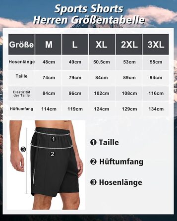 Шорти спортивні чоловічі короткі, швидковисихаючі для тренувань та бігу, дихаючі з кишенями, 3 штуки (чорний*3, M)